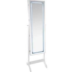 Armoire à bijoux LED, verre
