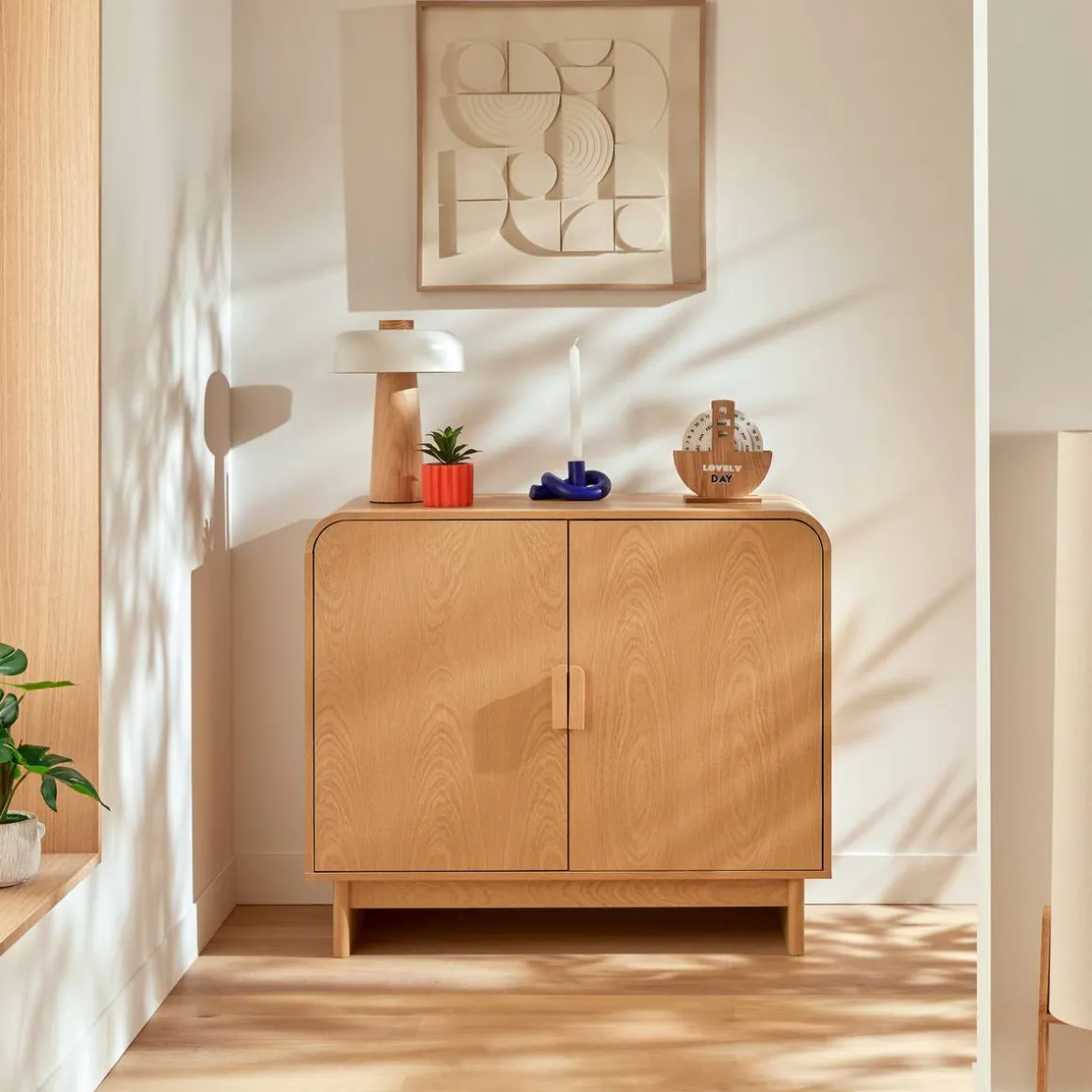 Buffet 2 portes 2 étagères "Lee"