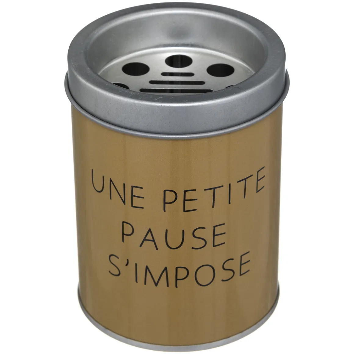 Cendrier "Messages", métal