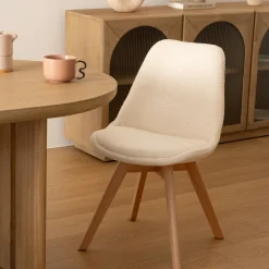 Chaise "Baya", pieds hêtre