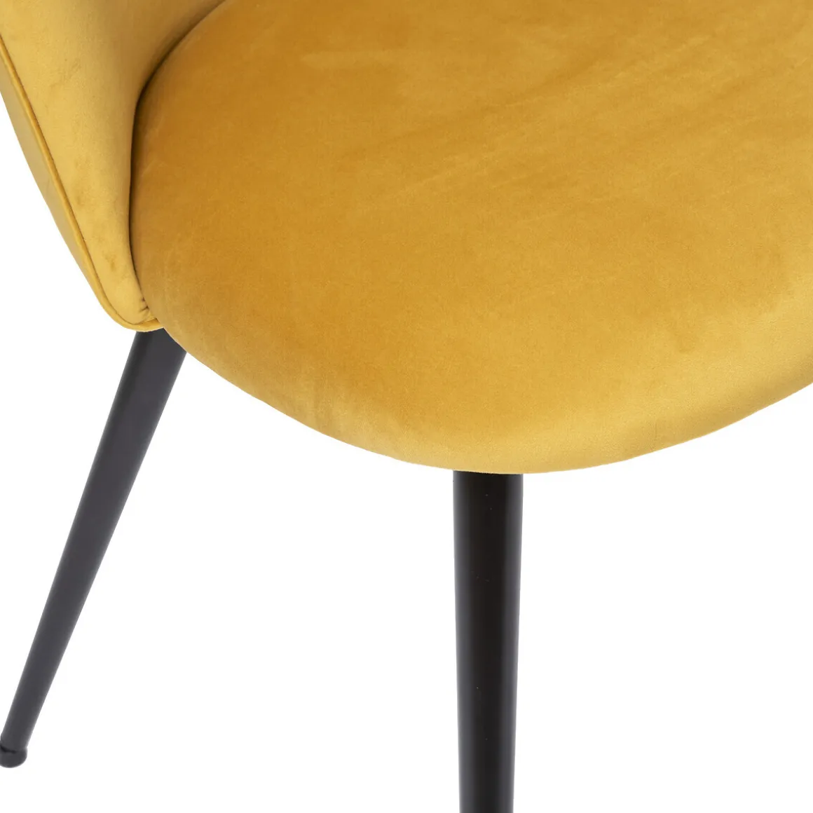 Chaise "Slano", pieds métal noir