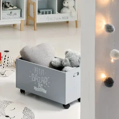 Coffre à jouets à roulettes