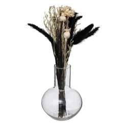 Composition de fleurs séchées "Subli" avec vase