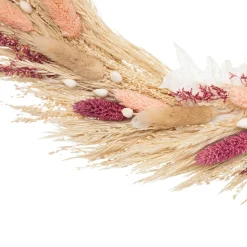 Couronne de fleurs séchées