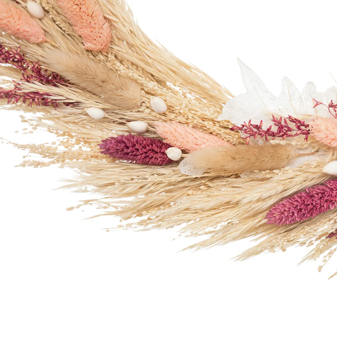 Couronne de fleurs séchées