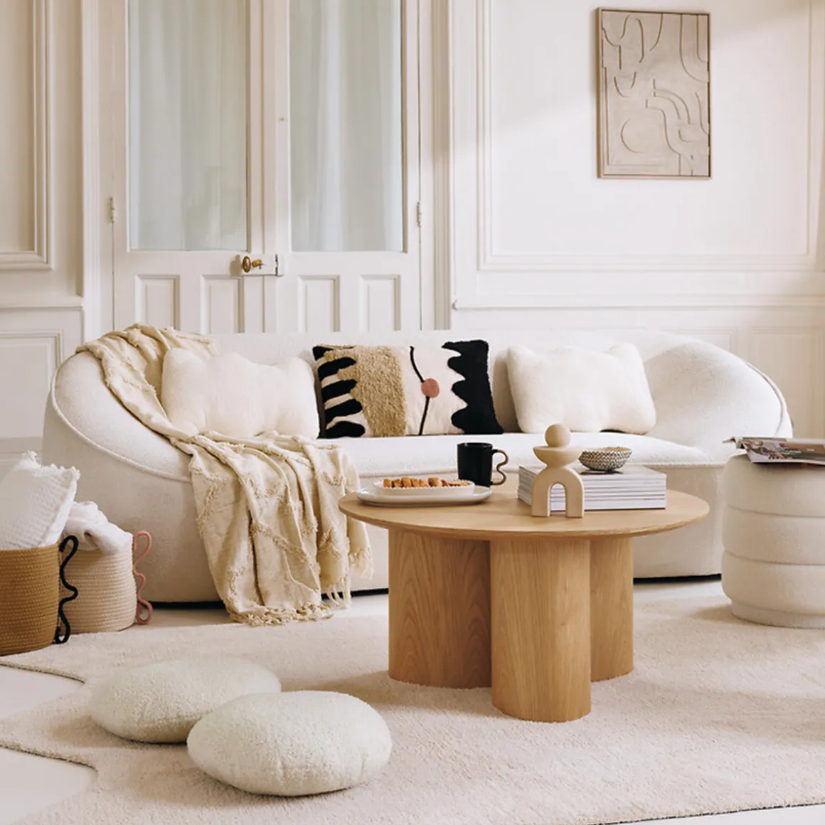 Coussin forme "Wavy bliss"