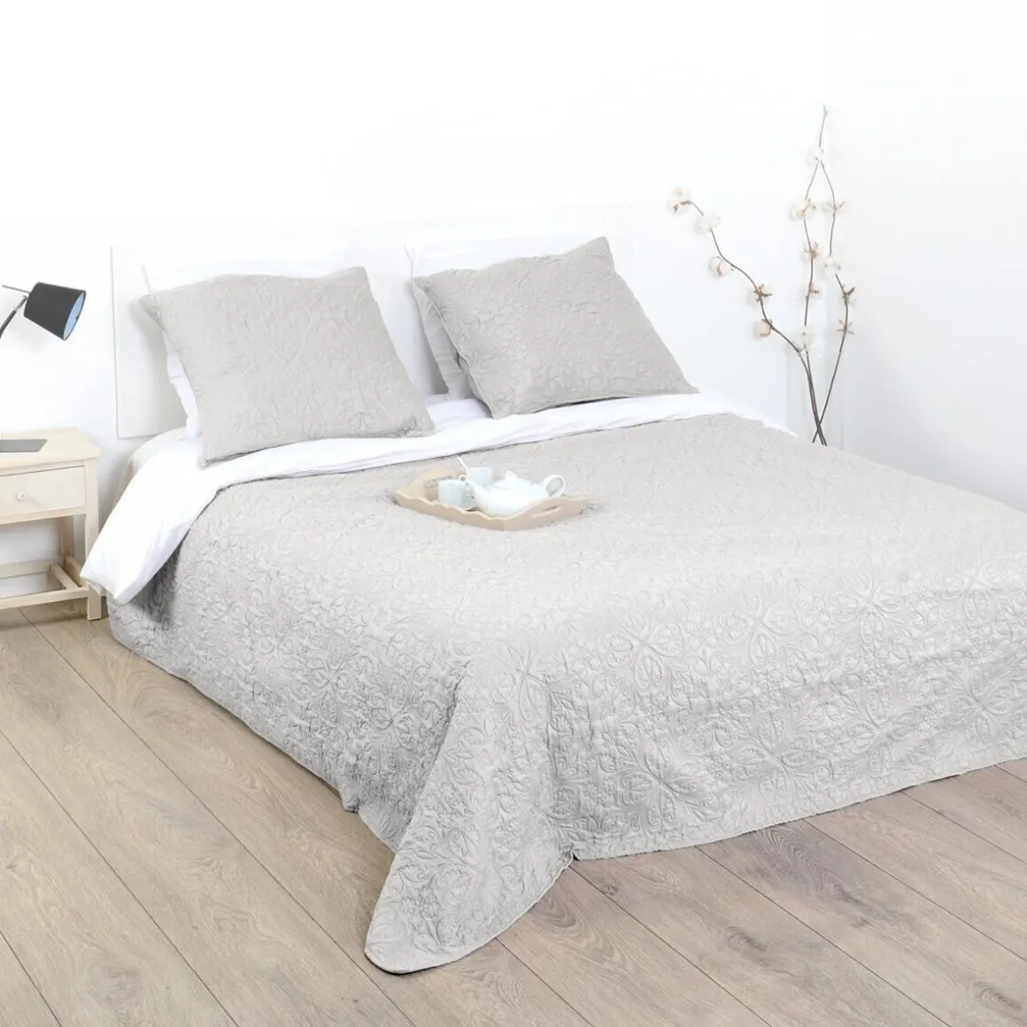 Dessus de lit, 2 taies "Arabesque"