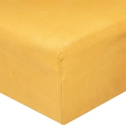 Drap-housse "Linah", lin lavé