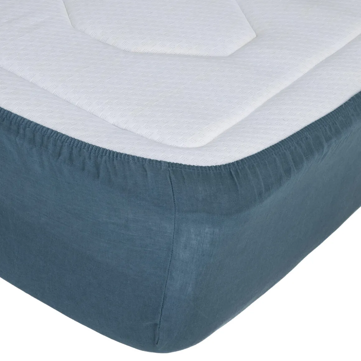 Drap-housse "Linah", lin lavé