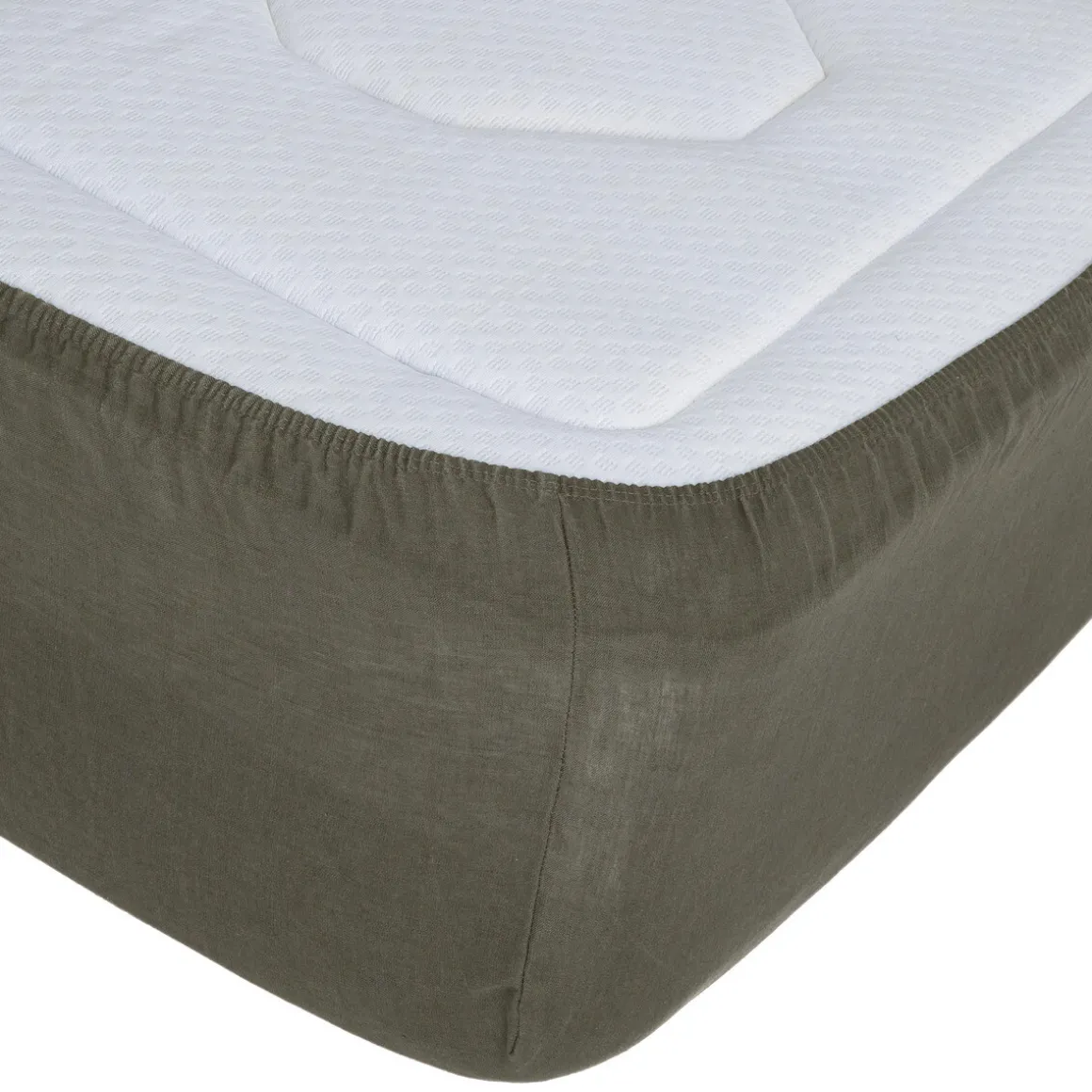 Drap-housse "Linah", lin lavé