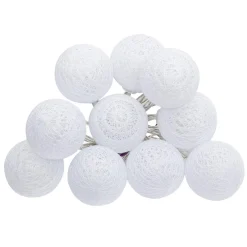 Guirlande LED 10 boules, pile