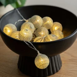 Guirlande LED 16 boules, pile