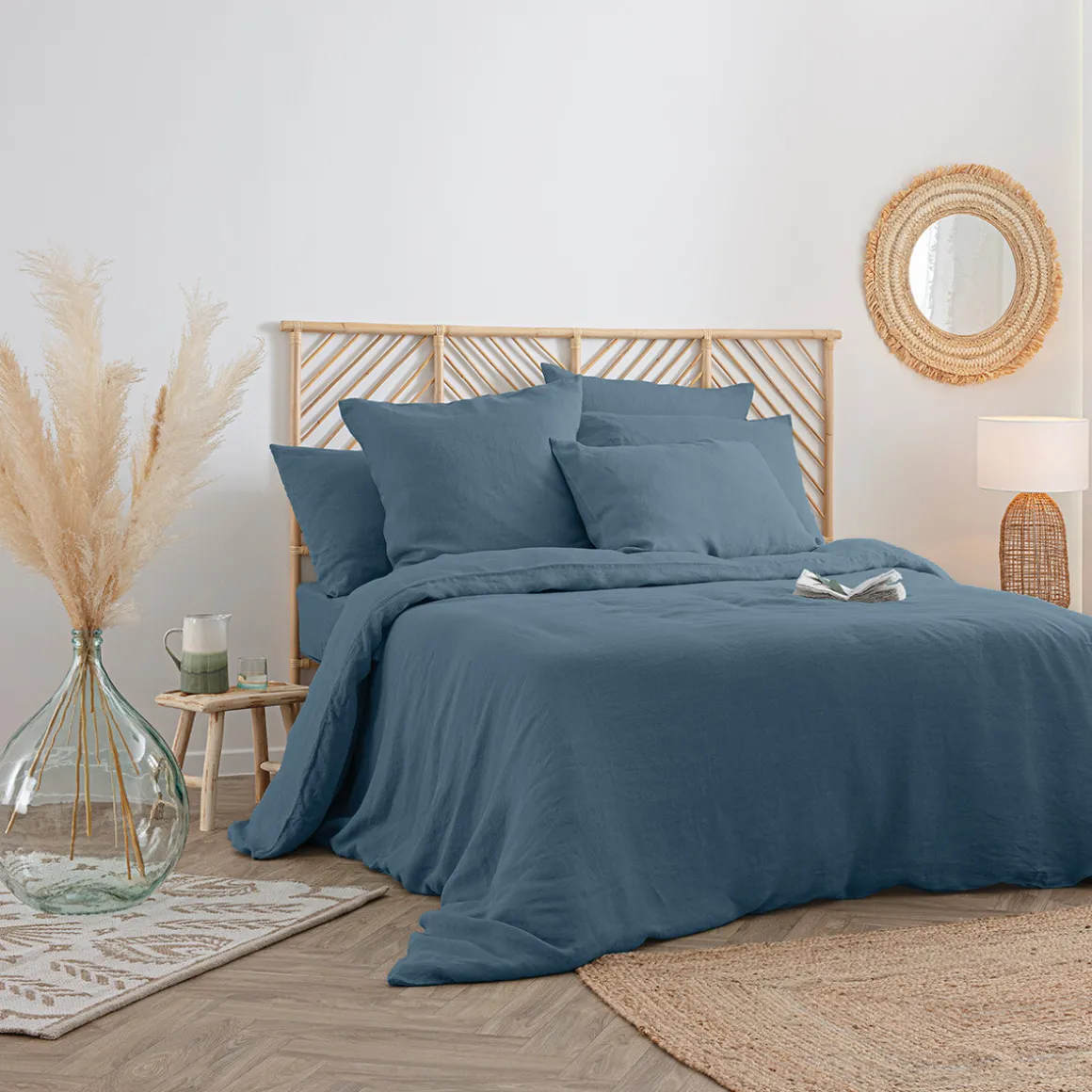 Housse de couette "Linah", lin lavé