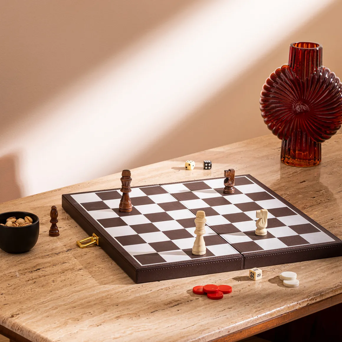 Jeu backgammon échecs "Jule"