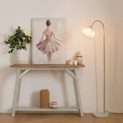 Lampadaire arc "Laye", marbre