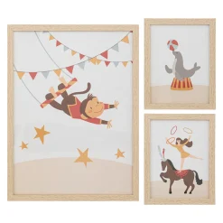 Lot de 3 cadres "Circus"
