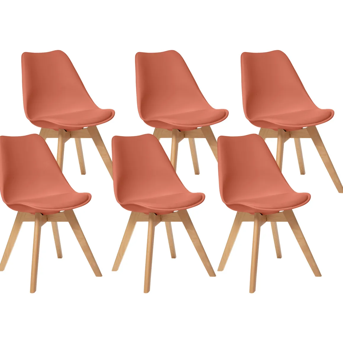 Lot de 6 chaises "Baya"