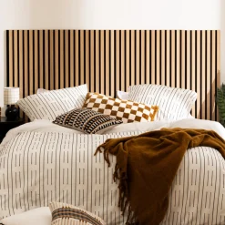 Lot de 2 panneaux décoratifs tasseaux bois Colva