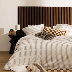 Lot de 2 panneaux décoratifs tasseaux bois Colva