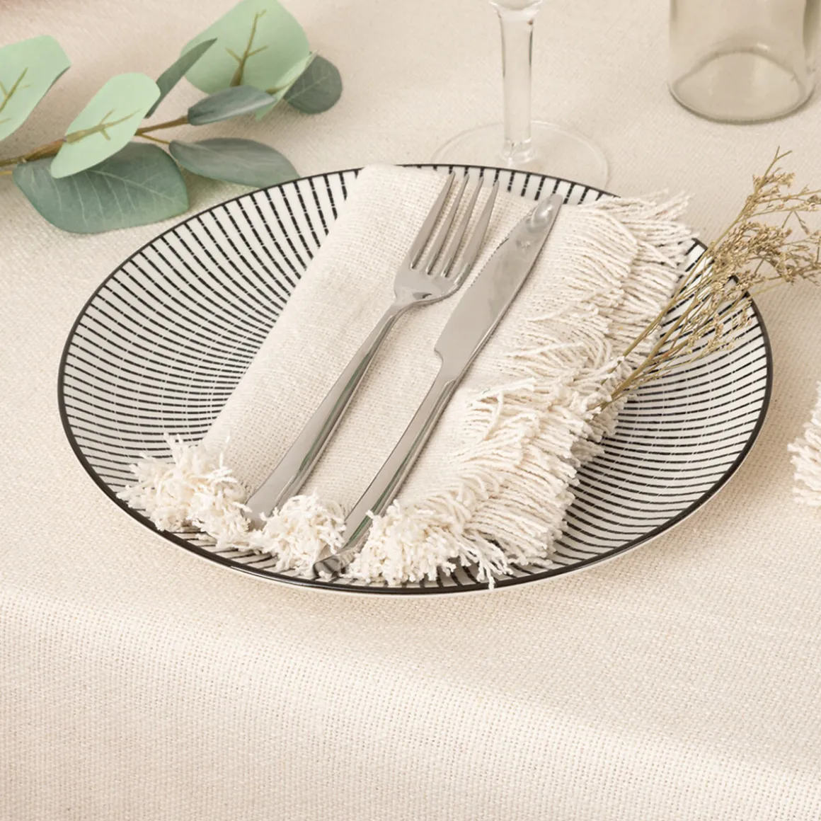 Lot de 2 serviettes de table "Maha"