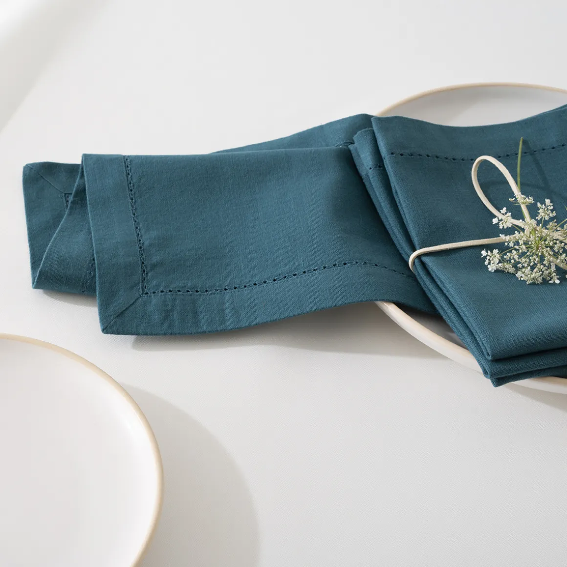 Lot de 4 serviettes de table "Chambray"