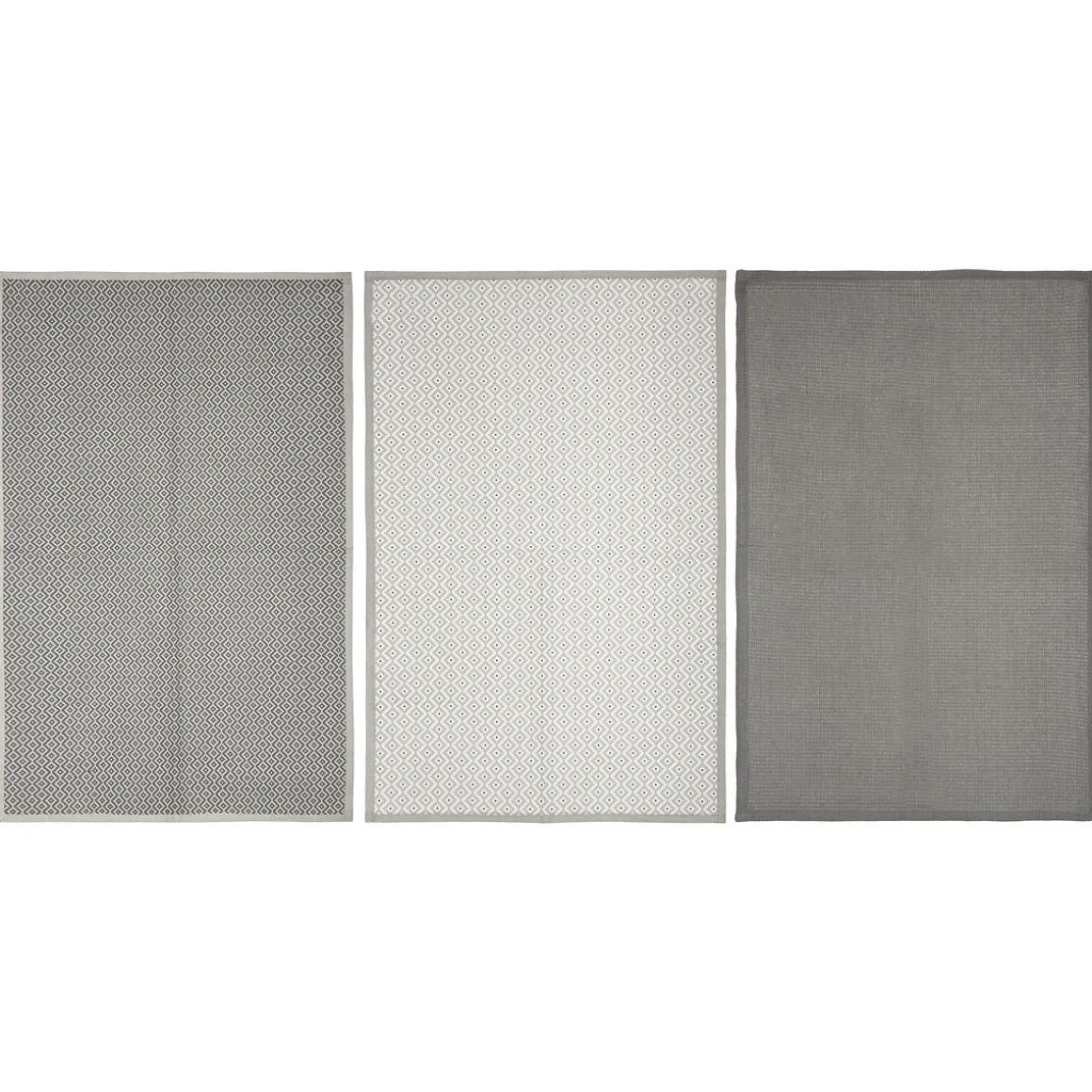 Lot de 3 torchons coton