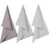Lot de 3 torchons coton