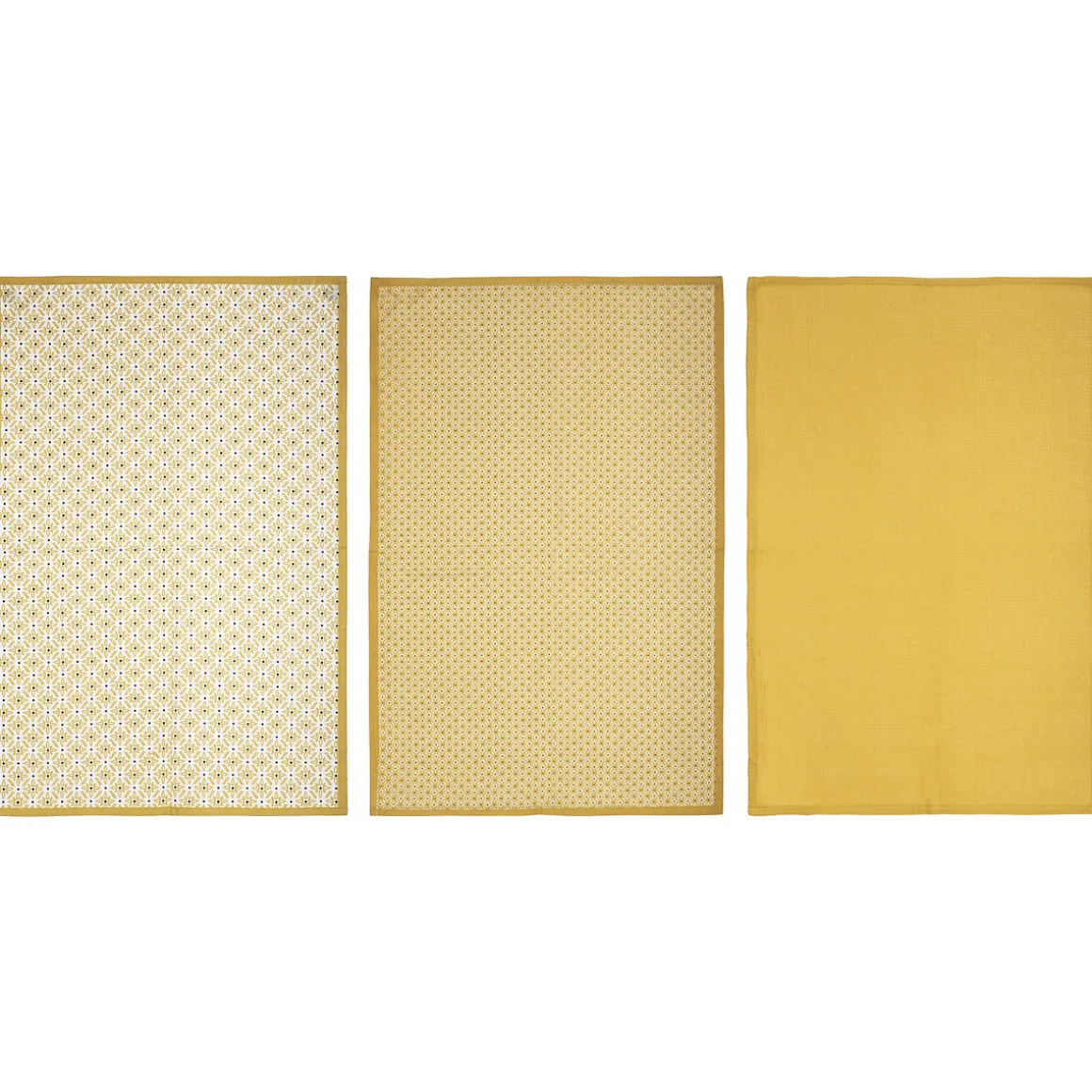 Lot de 3 torchons coton