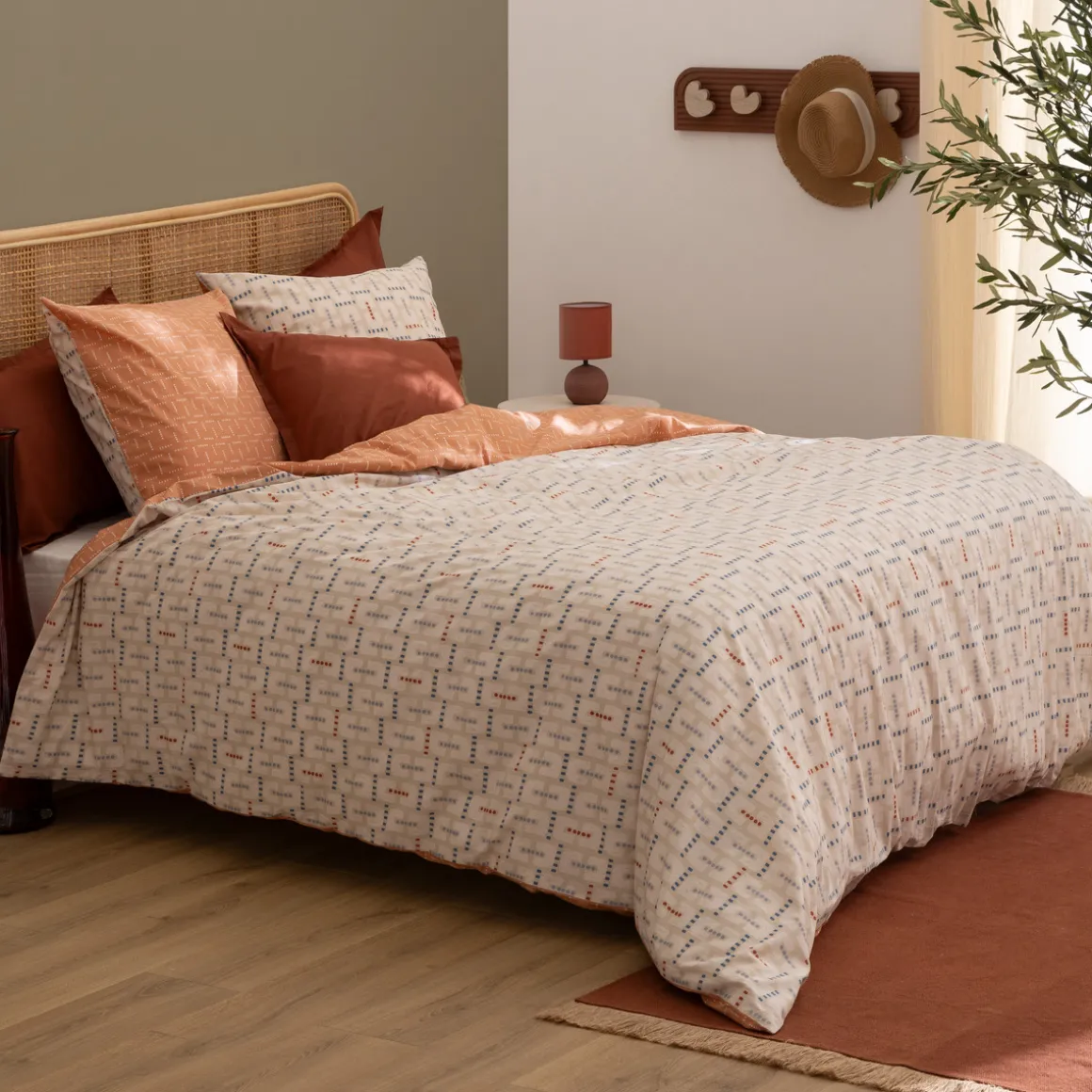 Parure de lit imprimée "Posei"