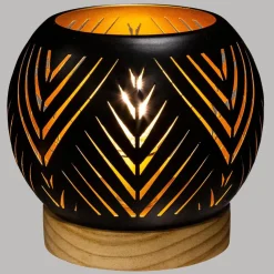 Photophore boule LED métal