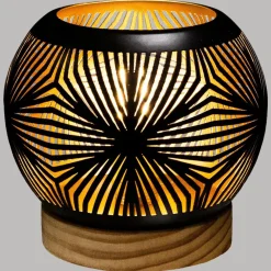 Photophore boule LED métal