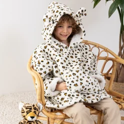 Plaid à manches enfant Léopard
