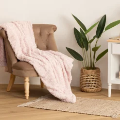 Plaid "Bouclette" fausse fourrure