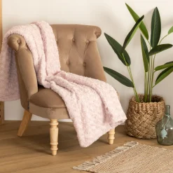 Plaid "Bouclette" fausse fourrure