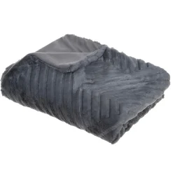 Plaid "3D Géo" fausse fourrure