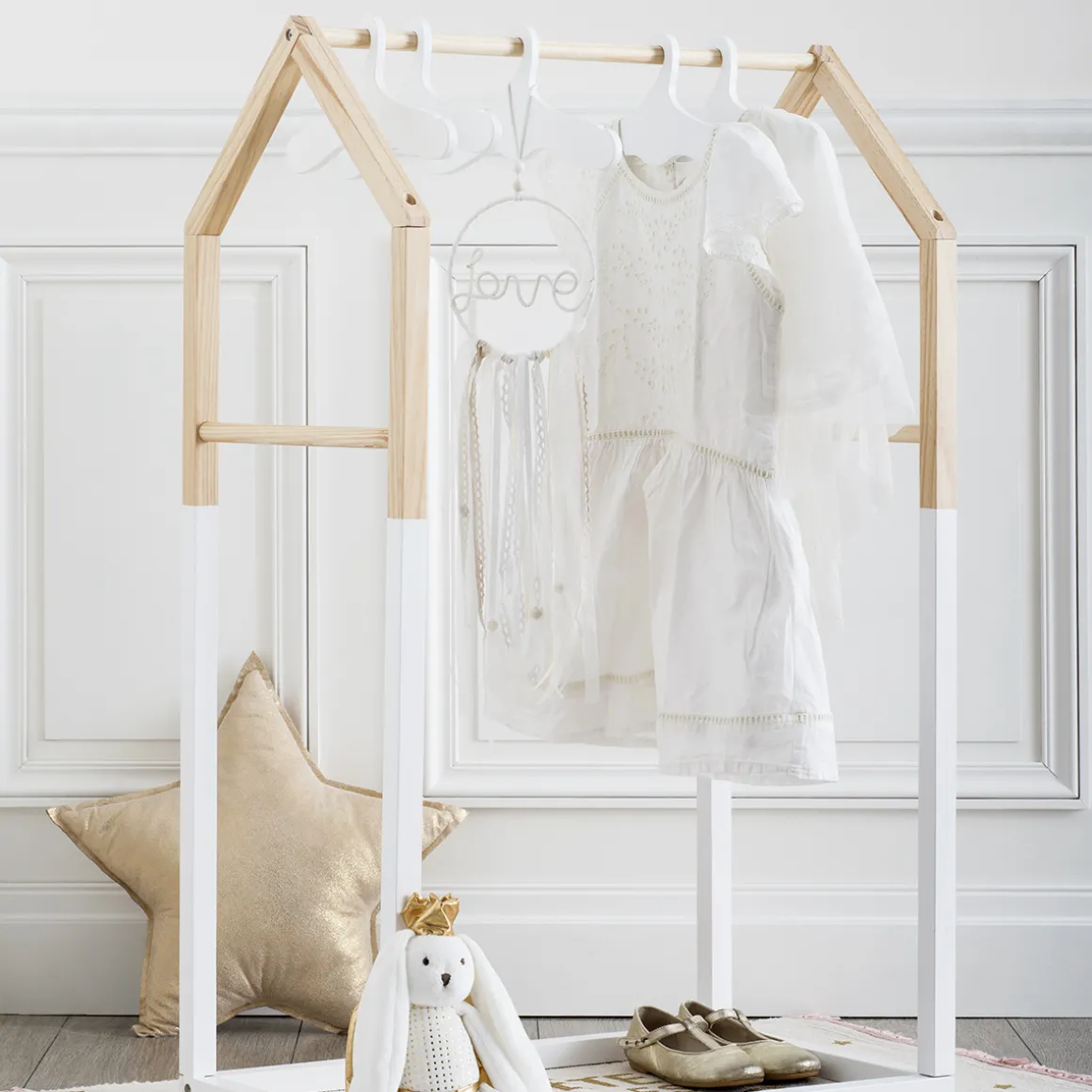 Portant à vêtements enfant "Maison"
