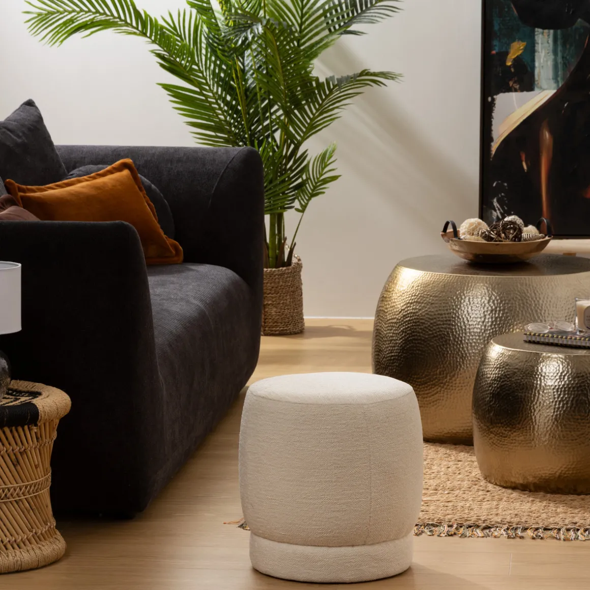 Pouf bouclette "Amea"