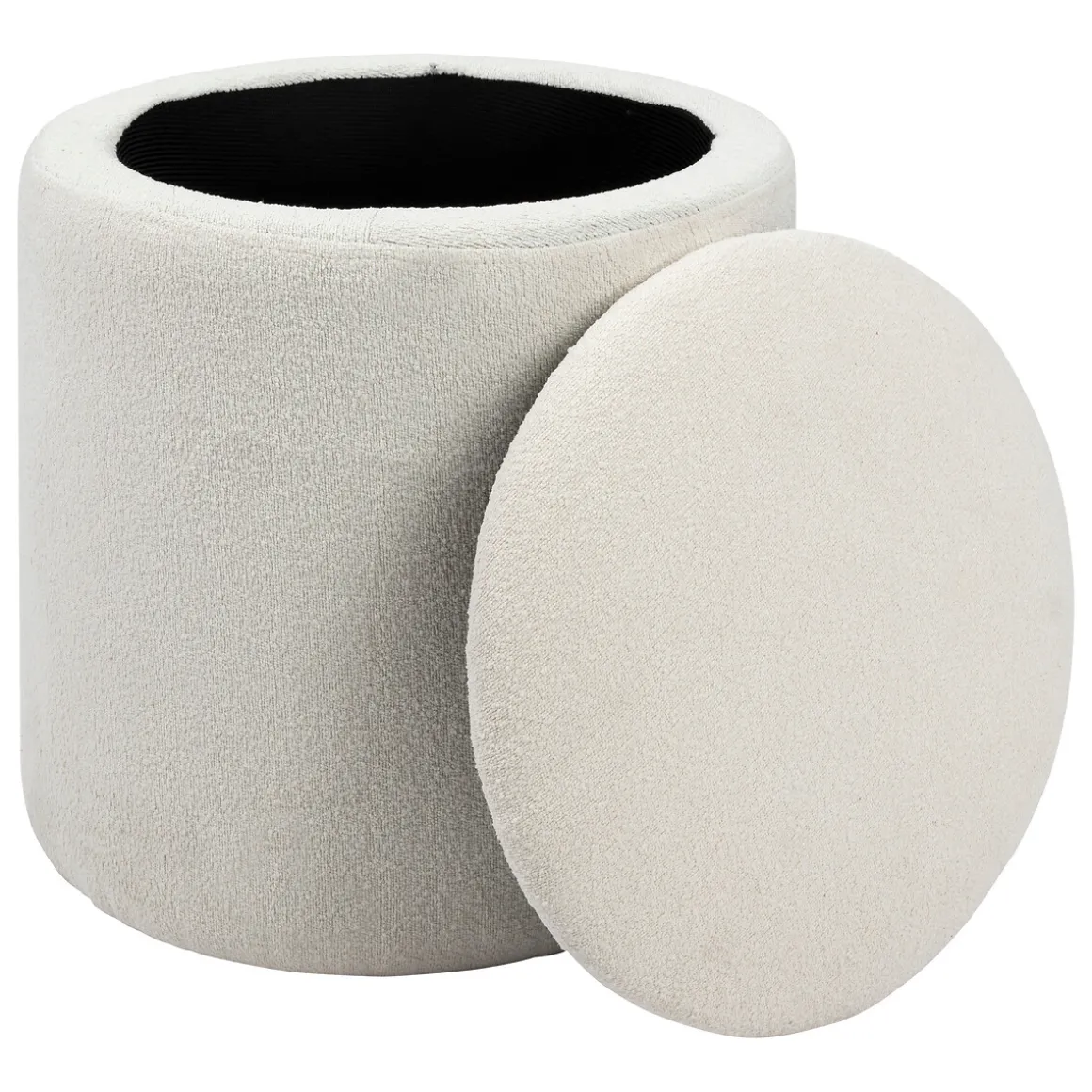 Pouf coffre bouclette "Kaydi"