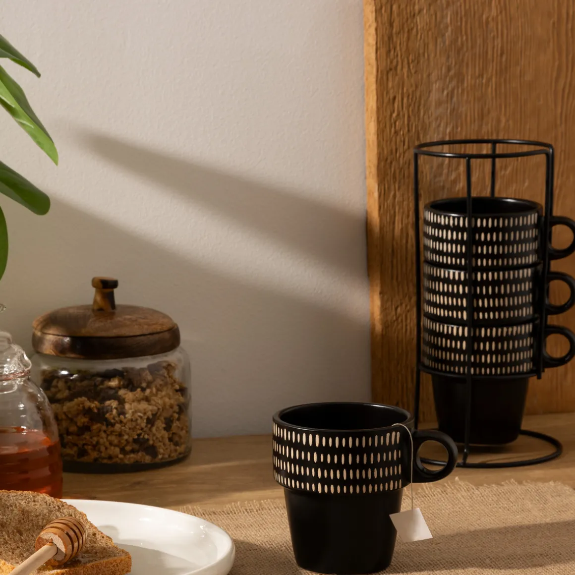 Rack 4 mugs "Ethnikaa"