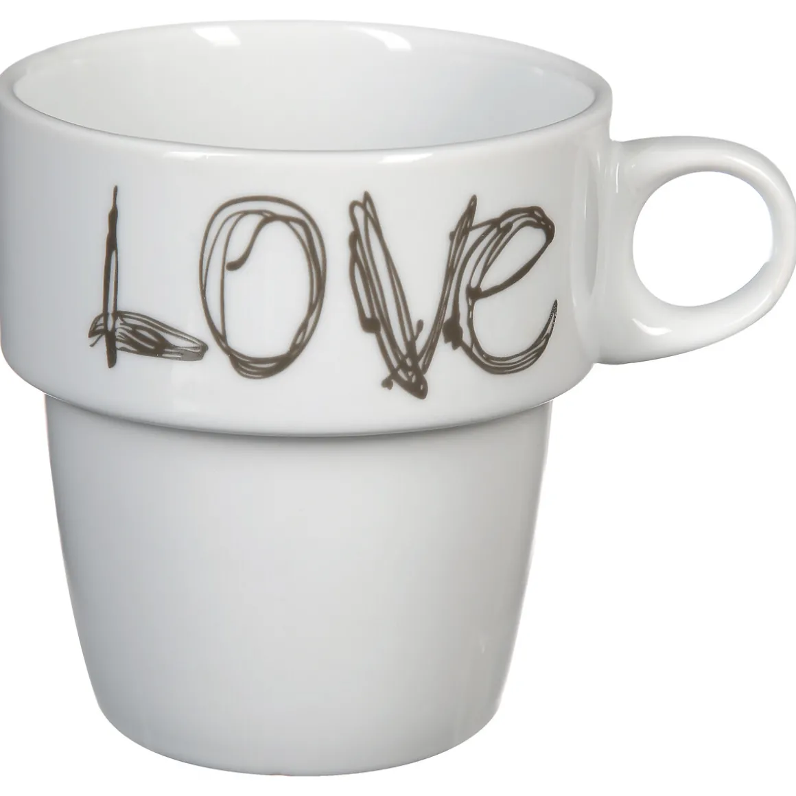 Rack 6 mugs "Love"