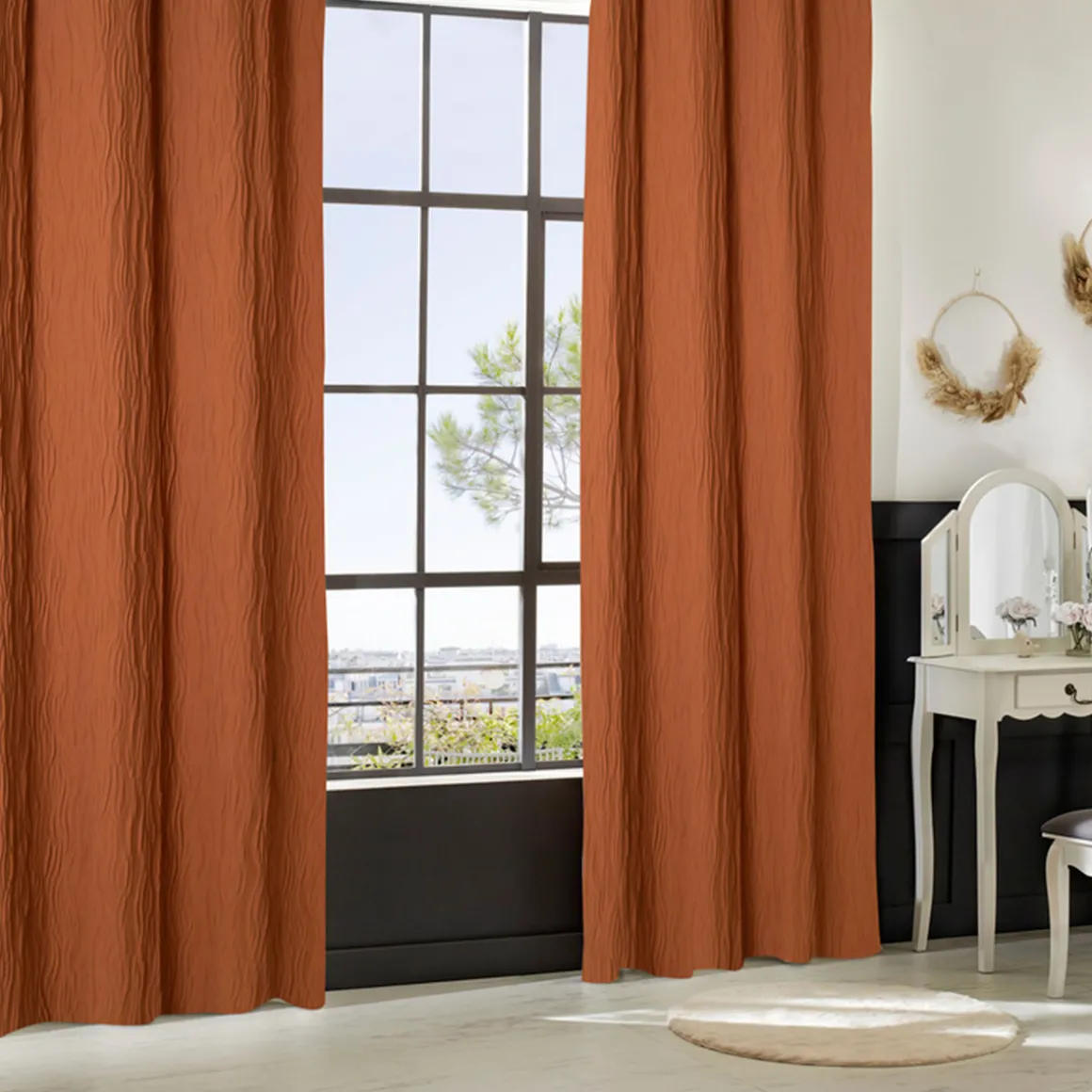 Rideau plissé "Maely"