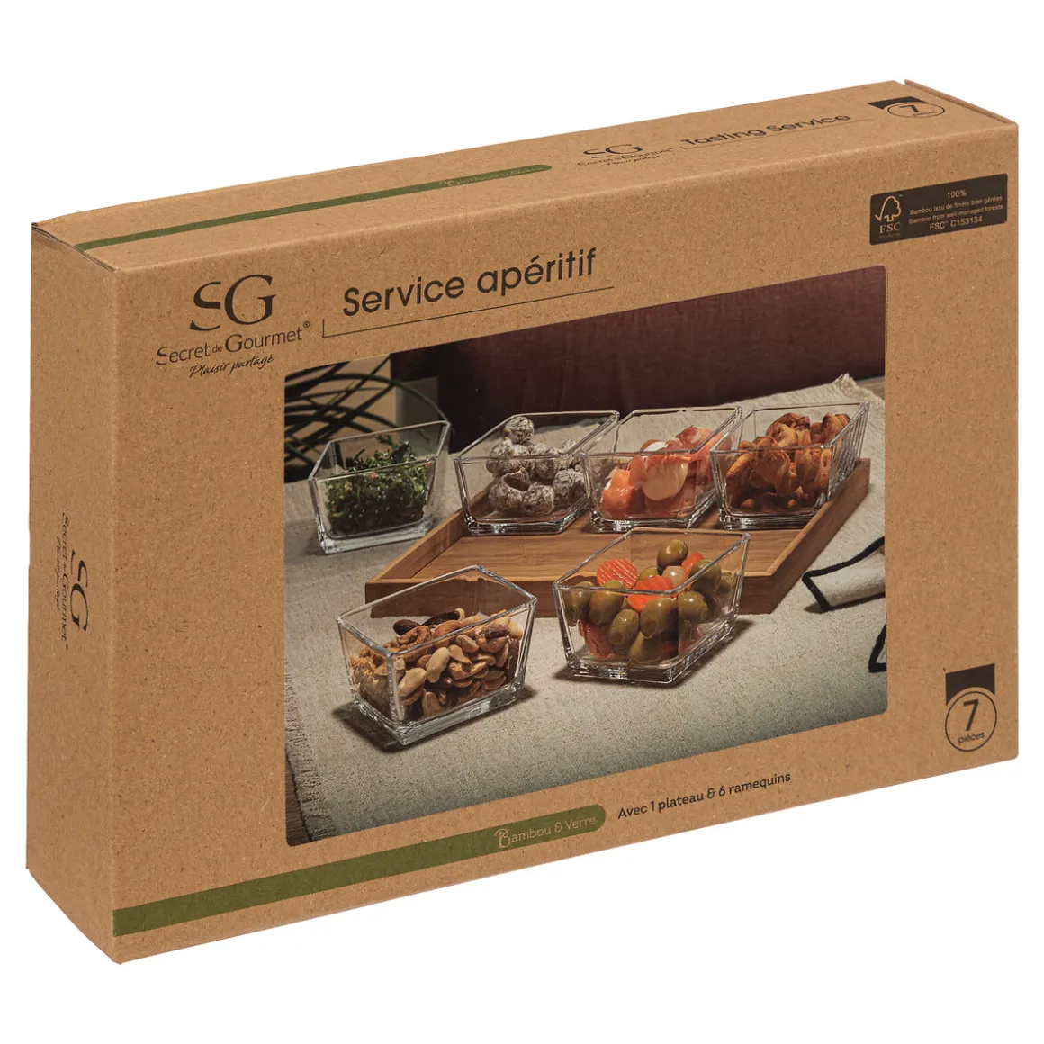 Service apéritif 7 pièces