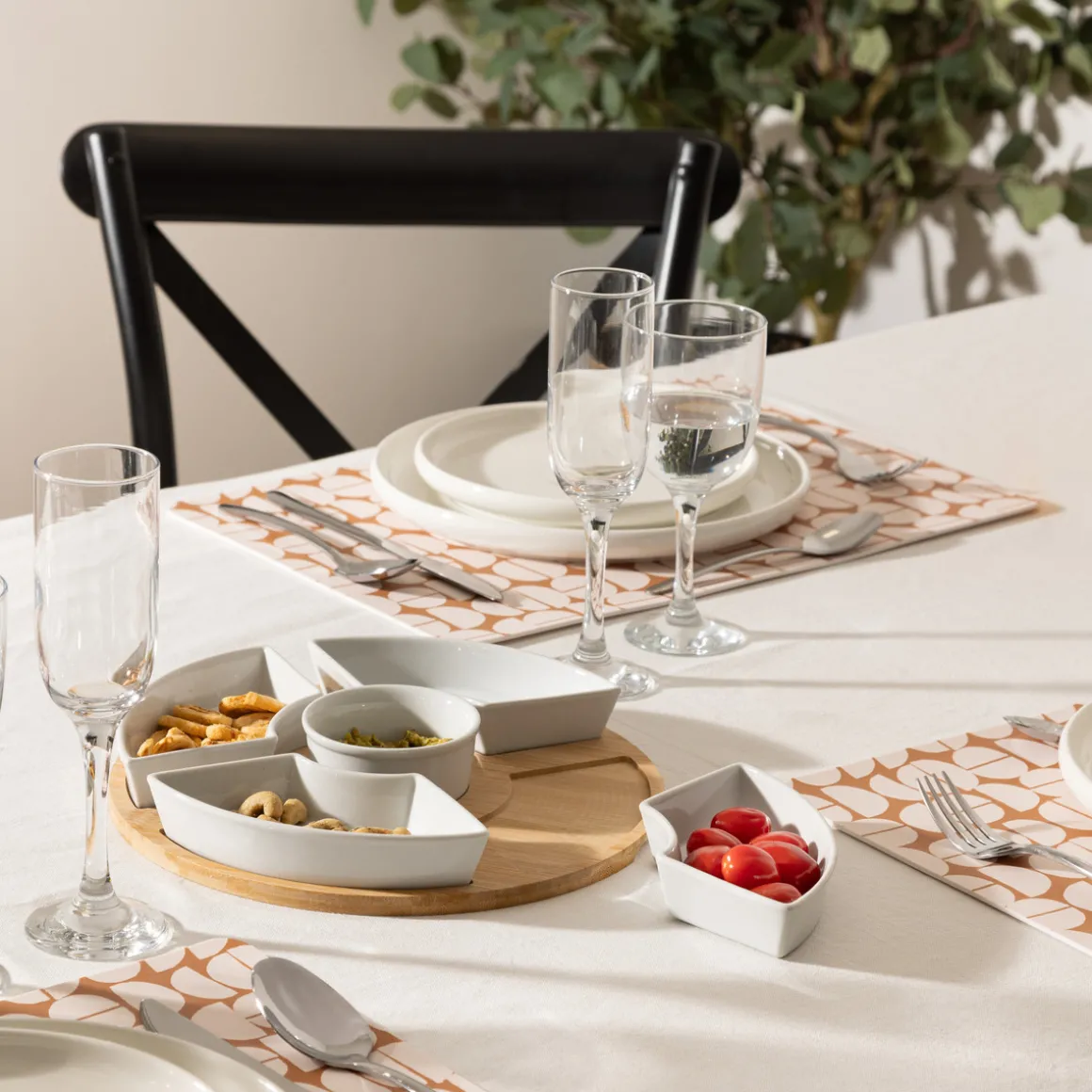 Service apéritif 6 pièces rond