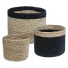Set de 3 paniers, jute