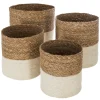 Set de 4 paniers jute