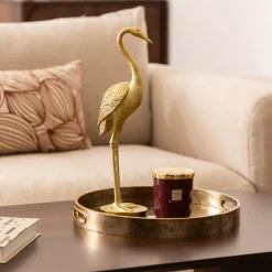 Statut héron en résine