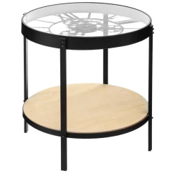 Table d'appoint horloge