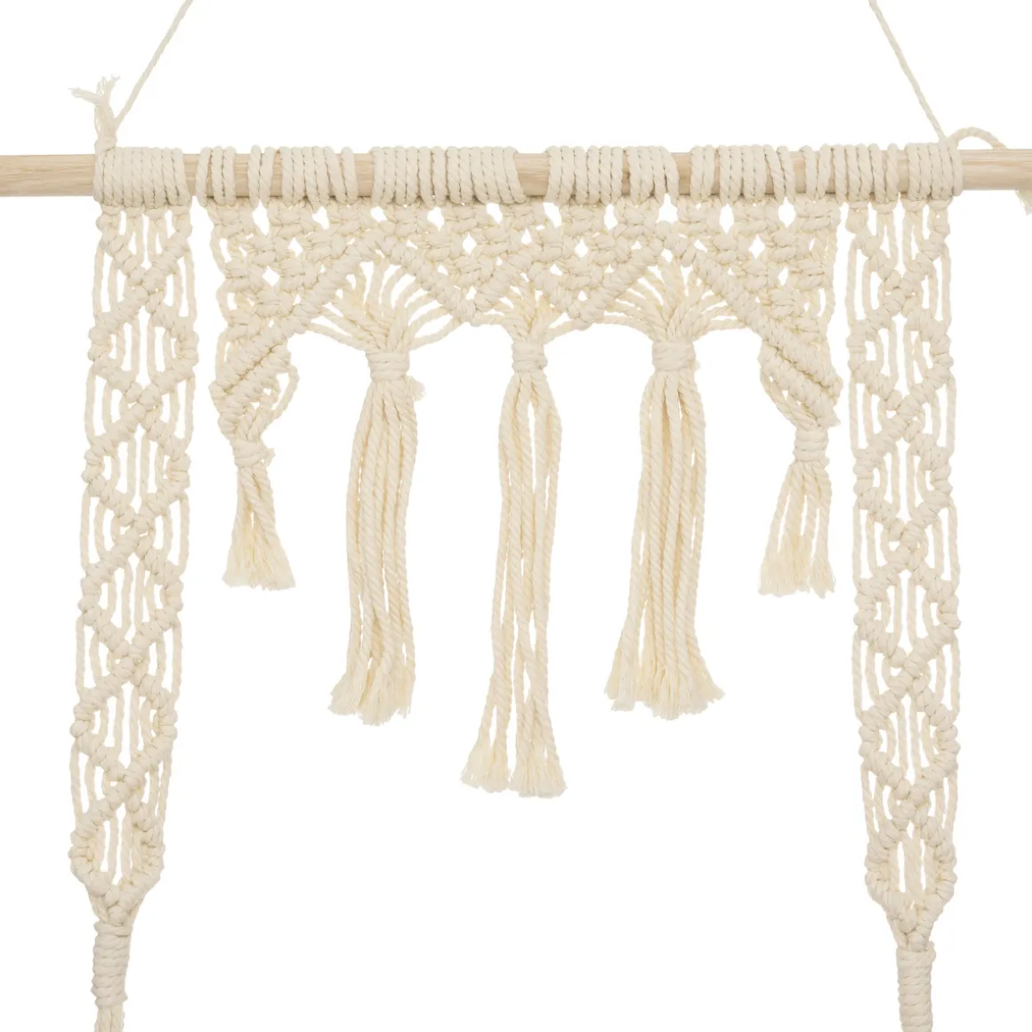 Étagère murale macramé