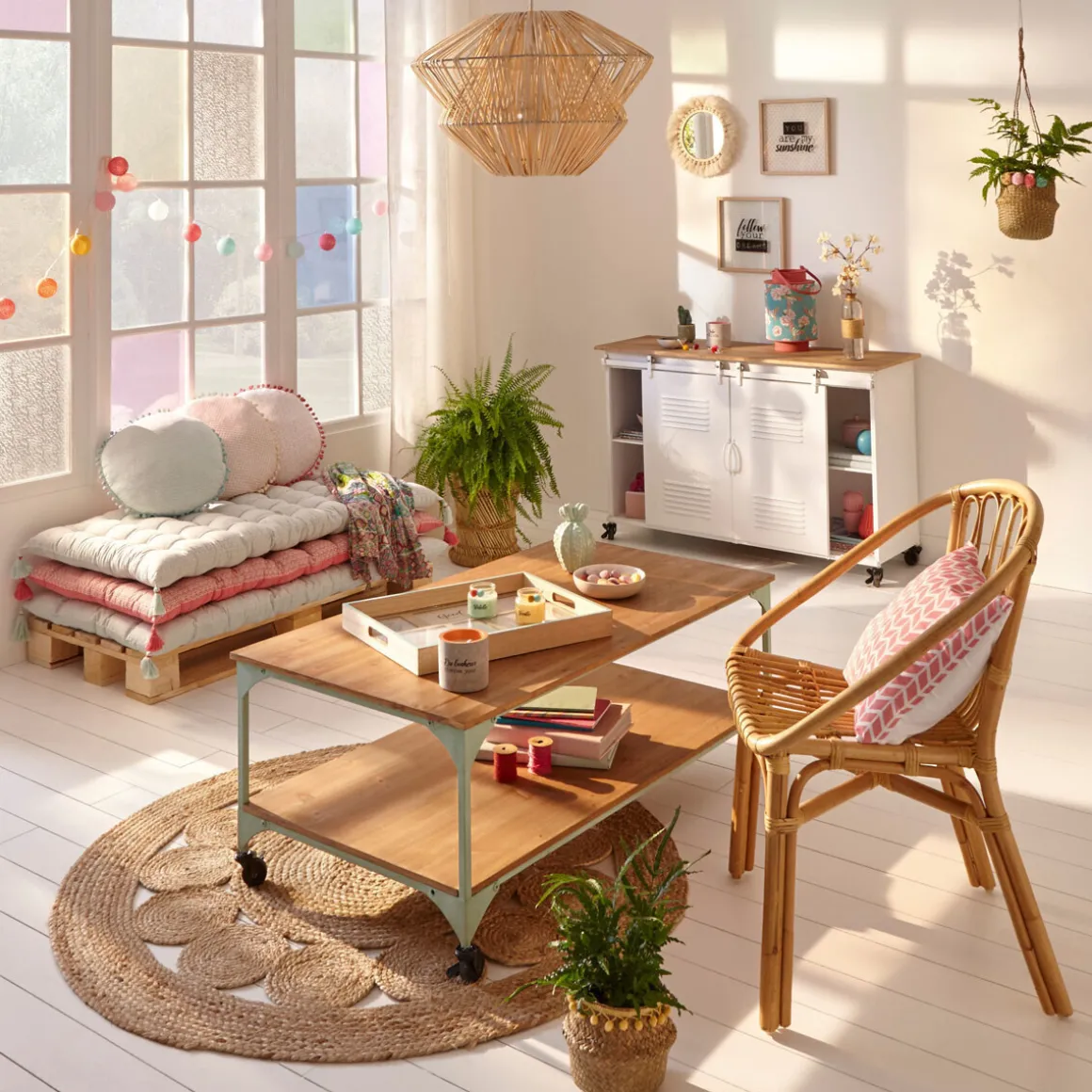 Tapis ajouré "Esra", jute