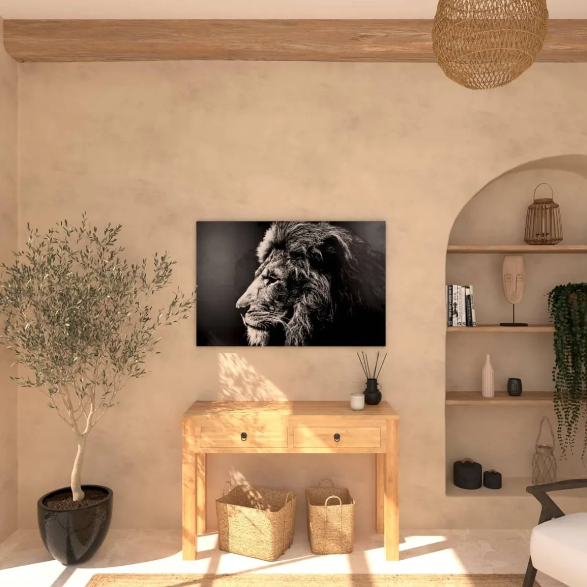 Toile imprimée "Animaux"